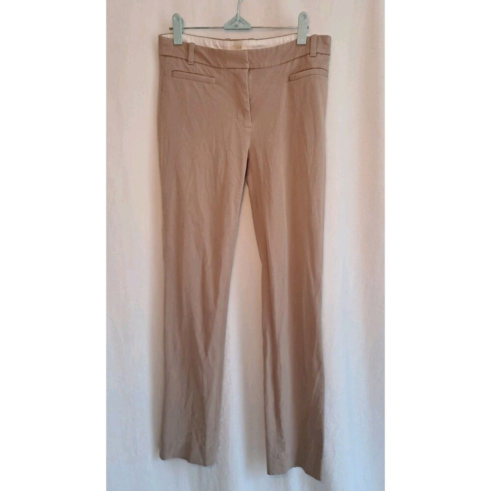 J. Crew Factory Lexie Pants Tan Stretch Straight Leg Career C9716 Size 4R